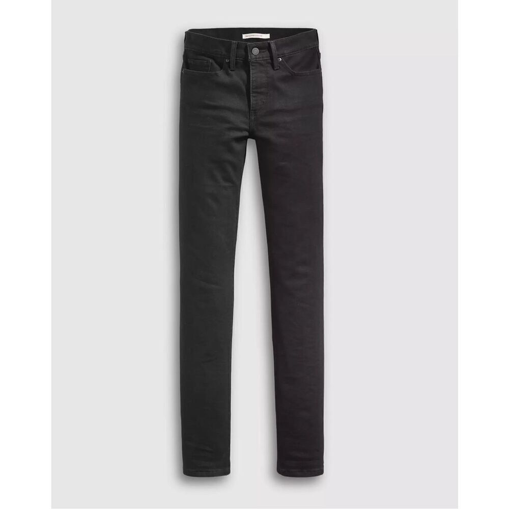 Levi’s 314 Shaping Straight Black Women’s Jeans Mid Rise Tummy Control 30x32 - Picture 14 of 15